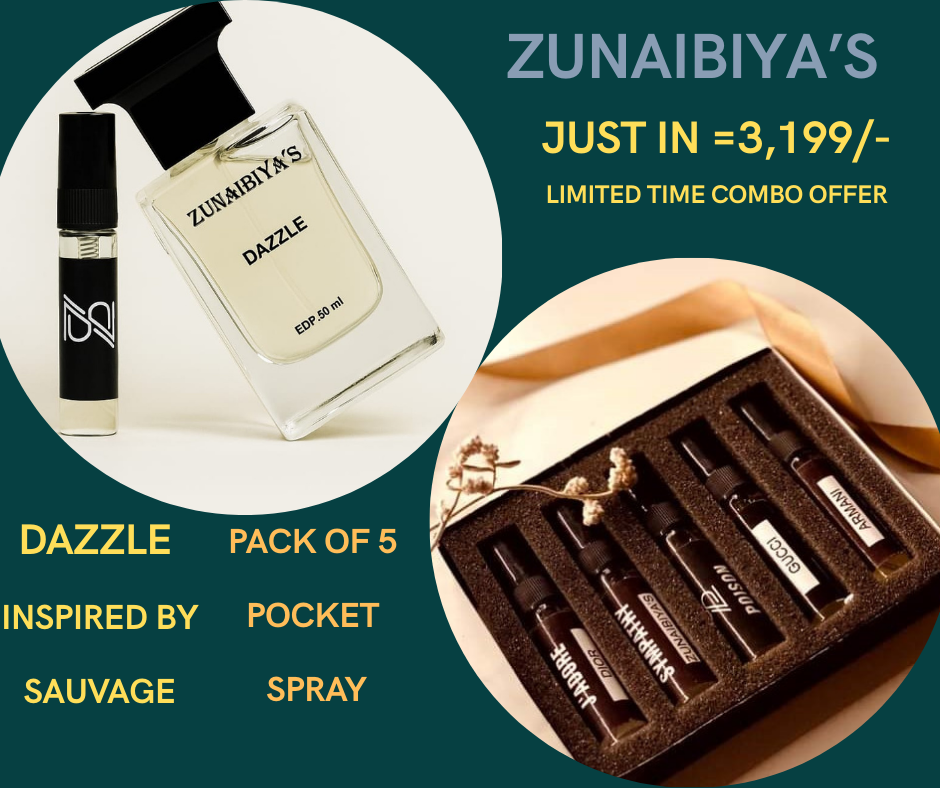 DAZZLE (Inspired By DIOR SAUVAGE & PACK Of 5 Pocket Spray)